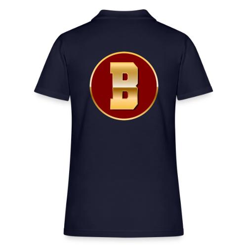 Letter B – Capital Varsity Alphabet Monogram - Women's Pique Polo Shirt