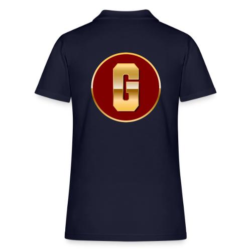 Letter G – Capital Varsity Alphabet Monogram - Women's Pique Polo Shirt