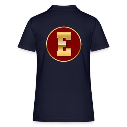 Letter E – Capital Varsity Alphabet Monogram - Women's Pique Polo Shirt