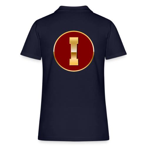 Letter I – Capital Varsity Alphabet Monogram - Women's Pique Polo Shirt