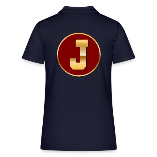 Letter J – Capital Varsity Alphabet Monogram - Women's Pique Polo Shirt