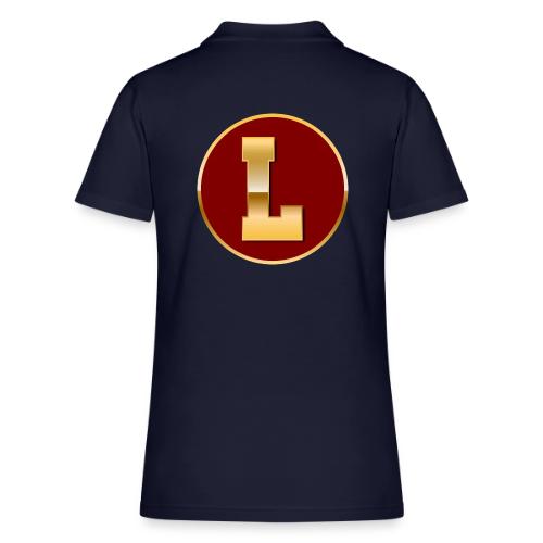 Letter L – Capital Varsity Alphabet Monogram - Women's Pique Polo Shirt