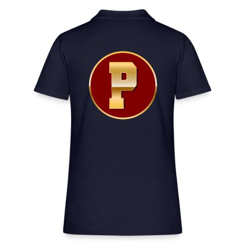 Letter P – Capital Varsity Alphabet Monogram - Women's Pique Polo Shirt
