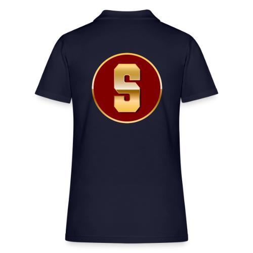 Letter S – Capital Varsity Alphabet Monogram - Women's Pique Polo Shirt