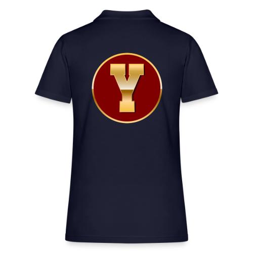 Letter Y – Capital Varsity Alphabet Monogram - Women's Pique Polo Shirt