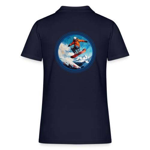 Snowboarding Vibes - Women's Pique Polo Shirt