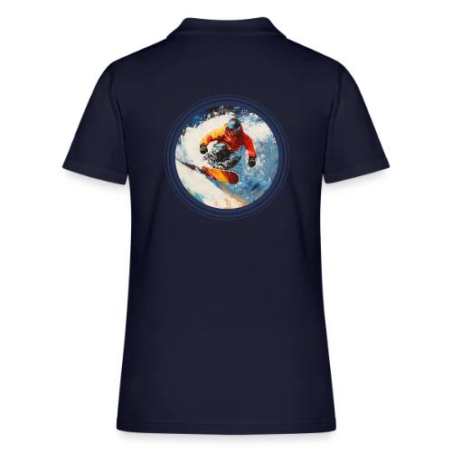 Snowboarding Rebel - Women's Pique Polo Shirt