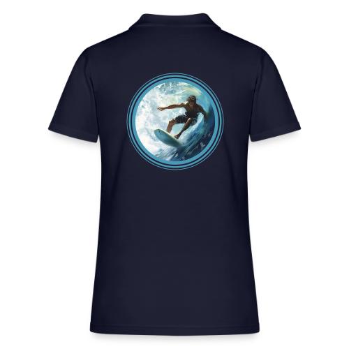 Surfing Freedom - Women's Pique Polo Shirt
