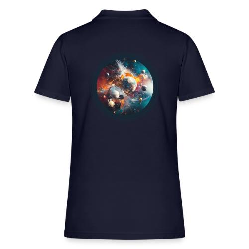 Planets in Acrylic Dreams - Women's Pique Polo Shirt