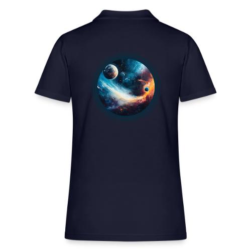Planets Among Colors - Women's Pique Polo Shirt
