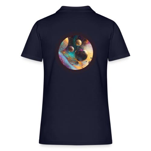 Planets in the Abstract - Women's Pique Polo Shirt