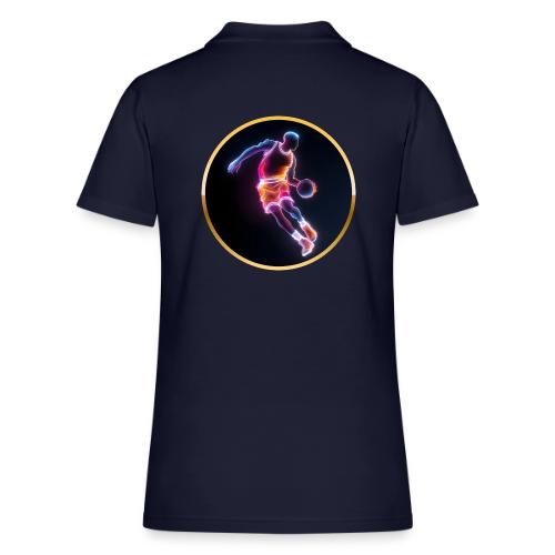 Neon Basketball Player - Women's Pique Polo Shirt