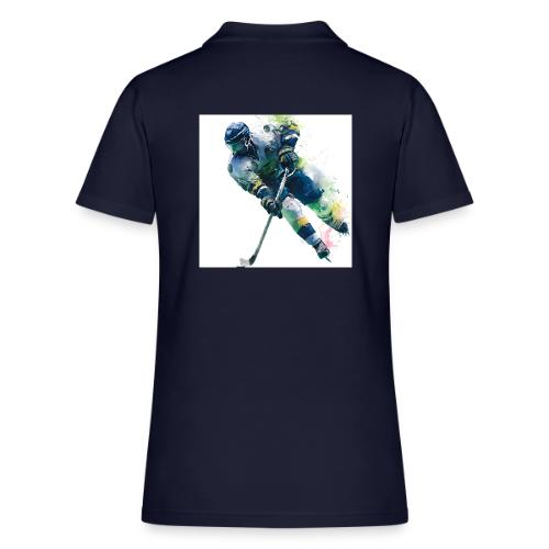 Hockey: Frozen Motion - Women's Pique Polo Shirt