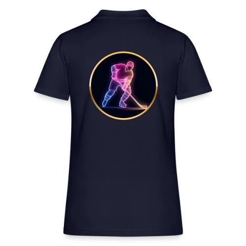 Hockey: Neon Ice Rush - Women's Pique Polo Shirt