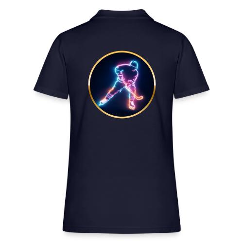 Golden Neon Hockey - Women's Pique Polo Shirt