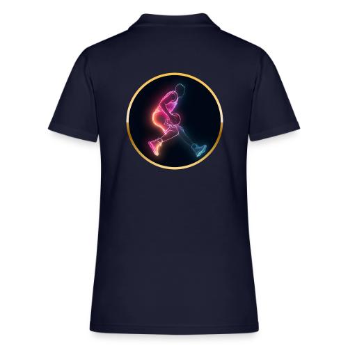 Basketball: Golden Court Glow - Women's Pique Polo Shirt