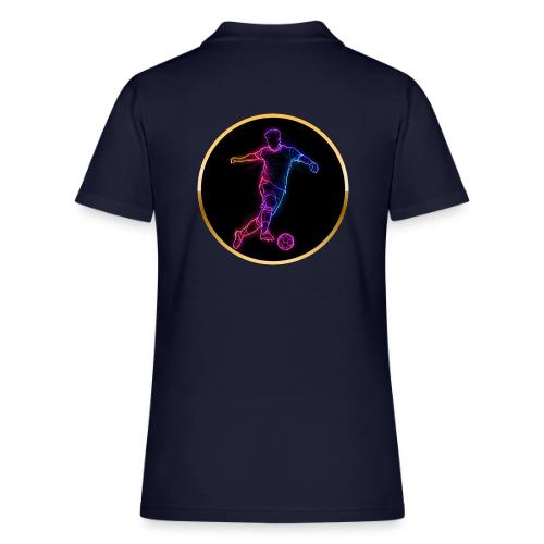 Neon Soccer Flow - Women's Pique Polo Shirt