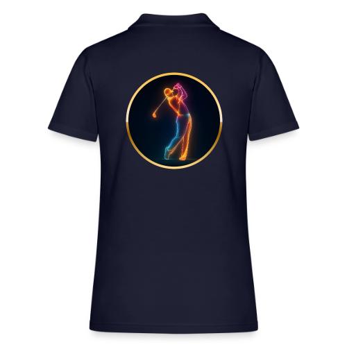 Neon Golf Motion - Women's Pique Polo Shirt