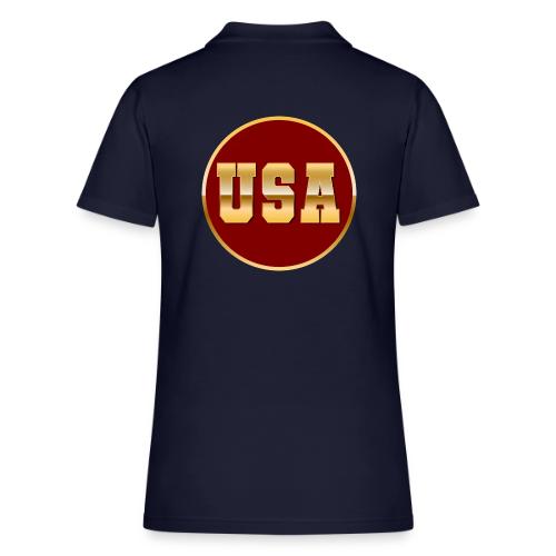 Golden USA Seal - Women's Pique Polo Shirt