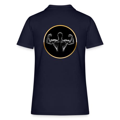 Bodybuilding: Golden Back Power - Women's Pique Polo Shirt