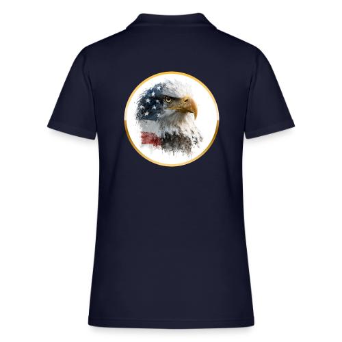 USA: Patriot Wing Emblem - Women's Pique Polo Shirt