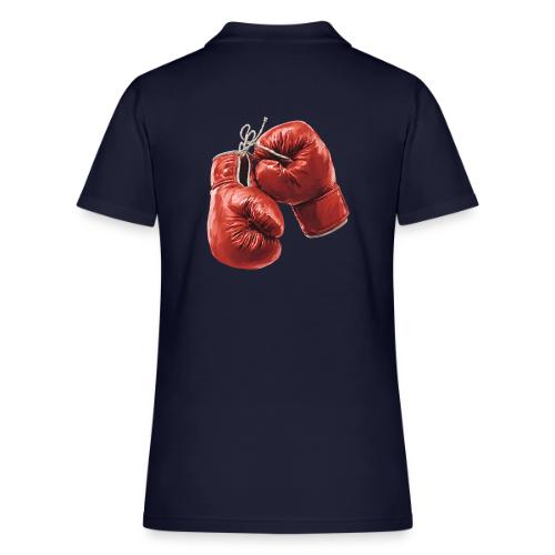 Boxing: Hanging Gloves Icon - Women's Pique Polo Shirt