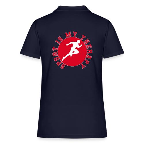 Sport Is My Therapy – Running Motivation Badge - Women's Pique Polo Shirt