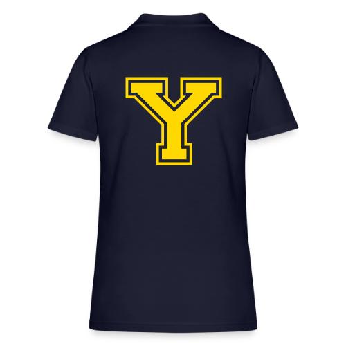 Letter Y – Capital Athletic Alphabet Monogram - Women's Pique Polo Shirt