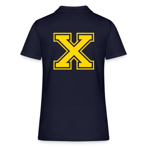 Letter X – Capital Athletic Alphabet Monogram - Women's Pique Polo Shirt