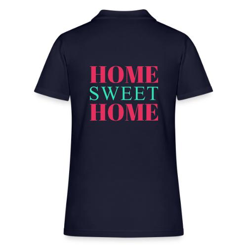 Home Sweet Home Typography Design - Women's Pique Polo Shirt