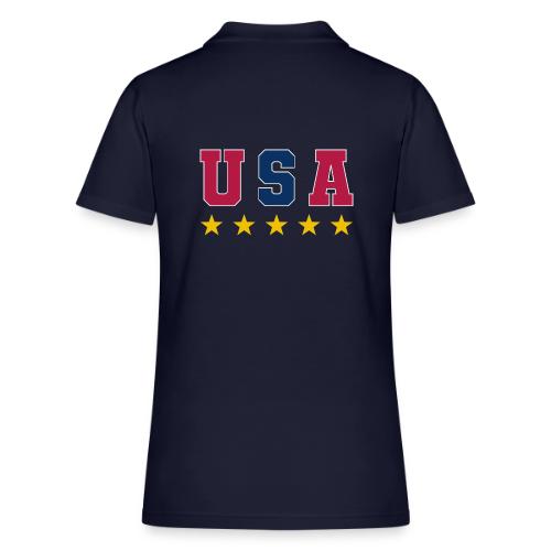 USA Varsity Stars - Women's Pique Polo Shirt