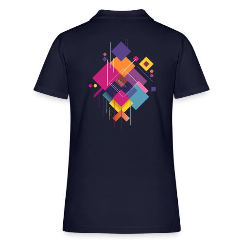 Vibrant Geometry - Women's Pique Polo Shirt
