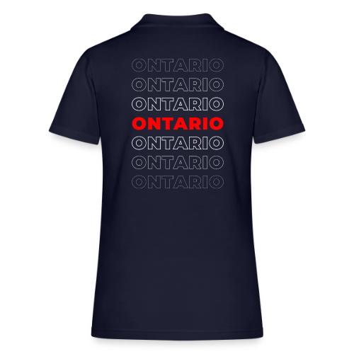 Ontario Outline - Women's Pique Polo Shirt
