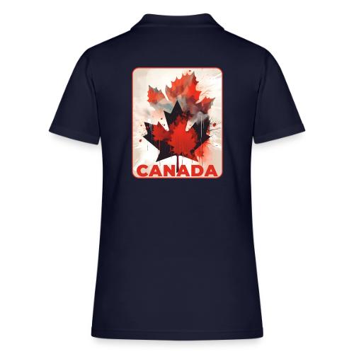 Canada Inked Leaf - Women's Pique Polo Shirt