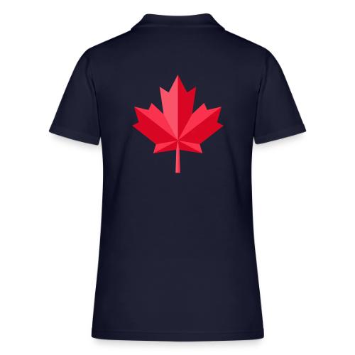 Canadian red maple leaf - Women's Pique Polo Shirt