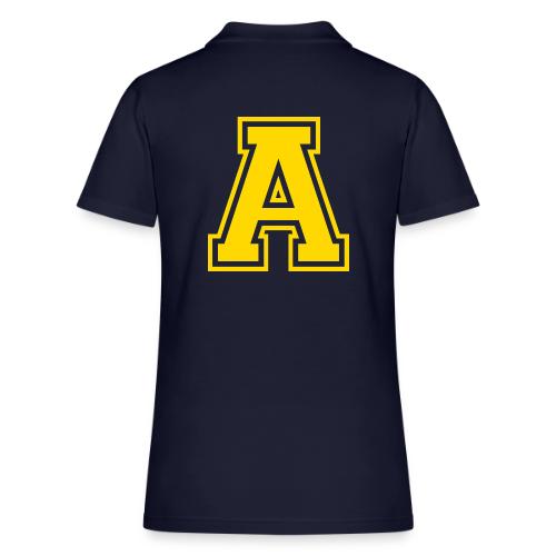 Letter A – Capital Athletic Alphabet Monogram - Women's Pique Polo Shirt