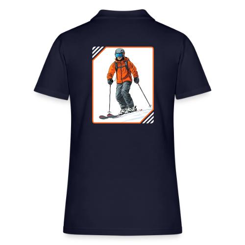 Skiing Thrill Ride - Women's Pique Polo Shirt