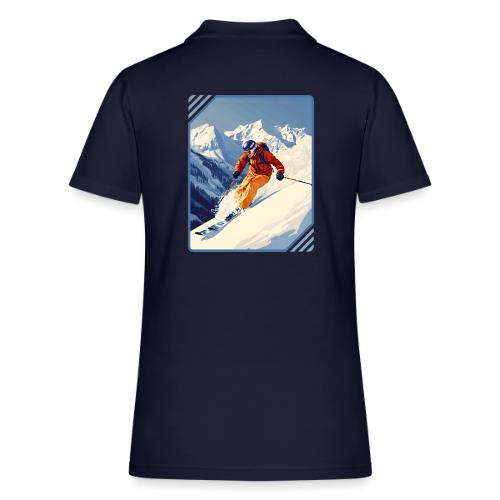 Mountain Skiing Vibes - Women's Pique Polo Shirt