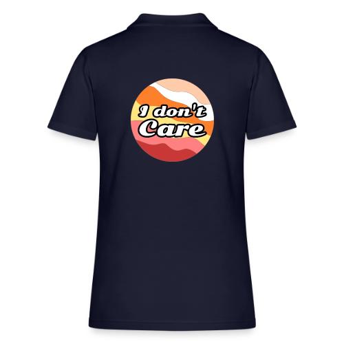 I Don’t Care Vibes - Women's Pique Polo Shirt