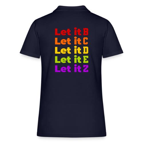 Let It Be Alphabetical - Women's Pique Polo Shirt