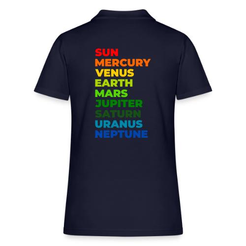 Color the solar system - Women's Pique Polo Shirt