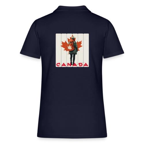 Canada: Proud Canadian Woman - Women's Pique Polo Shirt