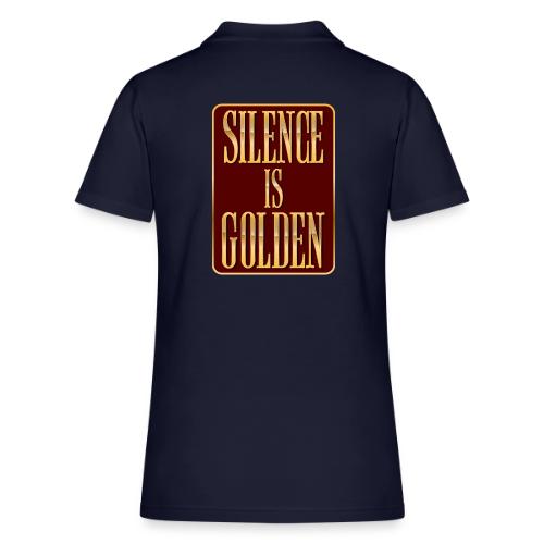 Silence Is Golden - Women's Pique Polo Shirt