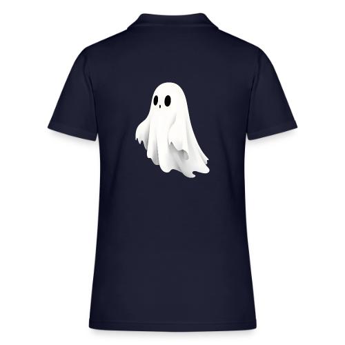 Cute Ghost Cartoon Design - Women's Pique Polo Shirt