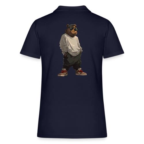 Urban Streetwear Bear Cool Apparel Design - Women's Pique Polo Shirt