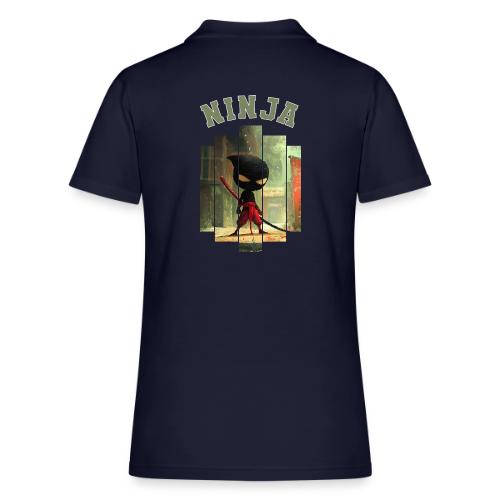 Cute Ninja Attack - Women's Pique Polo Shirt