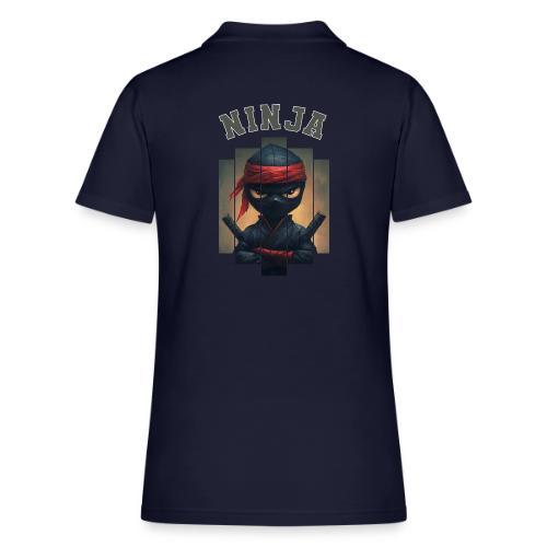 Cartoon Ninja Vibes - Women's Pique Polo Shirt