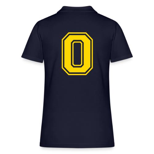 Letter O – Capital Athletic Alphabet Monogram - Women's Pique Polo Shirt