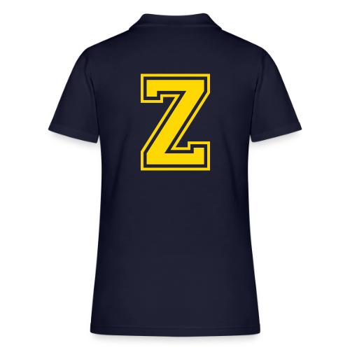 Letter Z – Capital Athletic Alphabet Monogram - Women's Pique Polo Shirt
