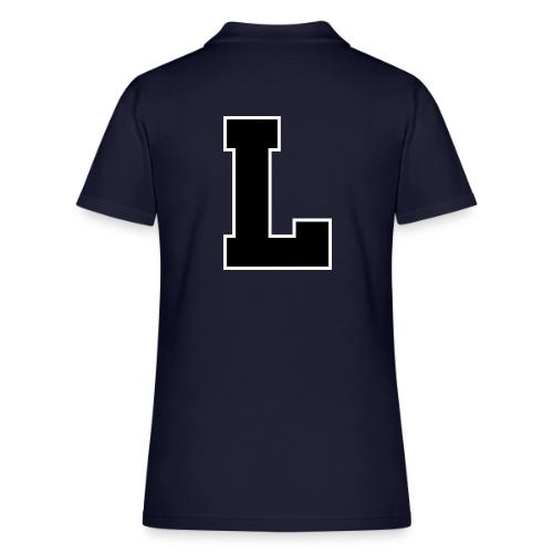 Varsity Letter L Athletic Monogram - Women's Pique Polo Shirt